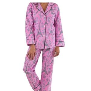 Bed Head Pink Eiffel Tower Pajama Top